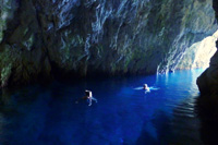 Adventure Ilirio's tours - swimming in the cave on Bisevo island