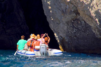 Adventure RIB boat tours - Monk seal cave entrance, Bisevo island