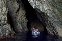 Holidays in Croatia - cave exploring on the island of Bisevo