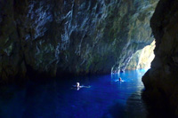 Croatia tours by Ilirio - swimming inside sea cave in Dalmatia