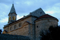 Hvar island: church in village Dol, Croatia