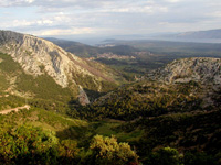 Hvar island Croatia: landscape, middle part of  the island