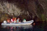 Ilirio's RIB adventure tours - cave exploring - Adriatic sea