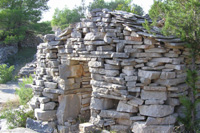 Island of Hvar trim - neolithic house called trim