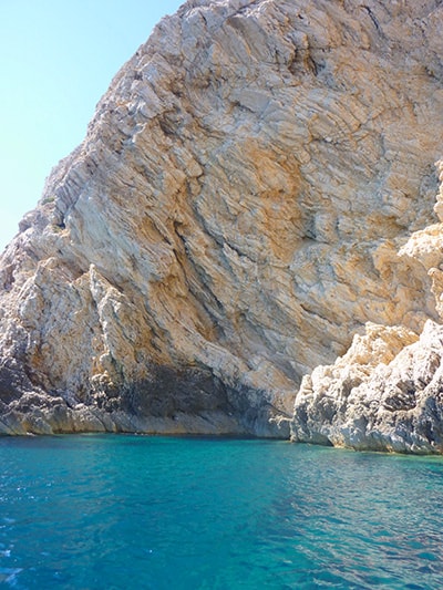 Three Caves Tour from Split - cliffs of Bisevo island